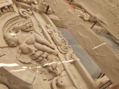 sabbiatura sculture facciata messina